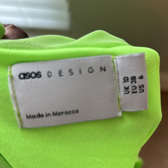 Asos Womens Neon Backless Dress - Picture 11 of 11